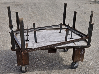 36x54x39 Steel Utility Cart, 36x54x22 Steel Table Frame