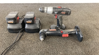 (2) Craftsman Drill/Drivers With Batteries And Chargers
