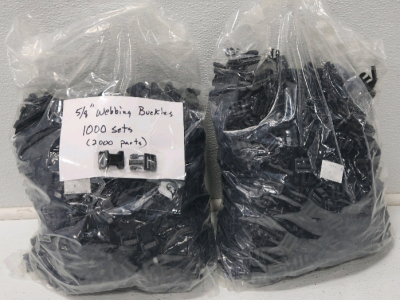 (2) Large Bags Of 5/8" Webbing Buckles