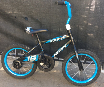 16” Huffy Rock It (Black/Blue)