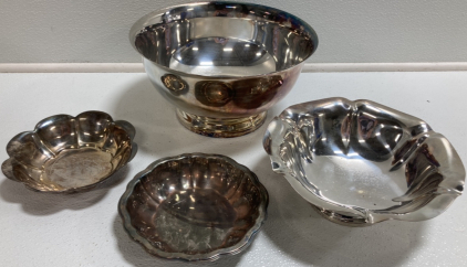 (4) Silver Plated Bowls