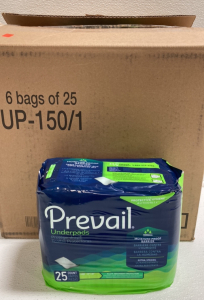 Box of 6 Packs of Prevail Underpads
