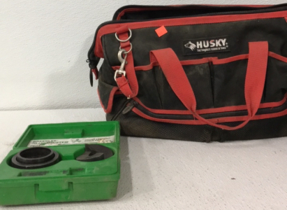 greenlee slug buster 7237BB knockout punch kit-Husky Bag With Lots Of Various Tools