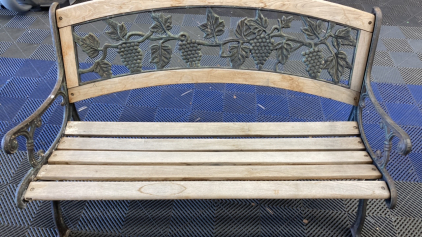 Metal Frame Patio Bench