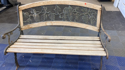 Metal Frame Patio Bench