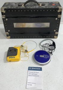 Sony* Walkman &lsquo;Sports&rsquo;, Emerson* 20 Track Programable CD Player And Large Multi-Section Case
