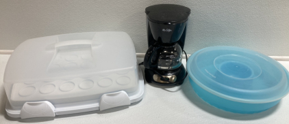 Cupcake Carrier, Food Container, Mr. Coffee Simple Brew