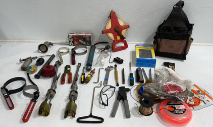 Various Tools, Weed Eater Cord, Rotary Tool, Tool Bag, And Much More!