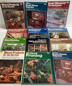 (12) Vintage Home Repair and Project Books
