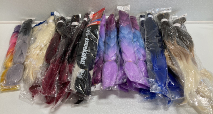 Large Lot of Color Synthetic Hair