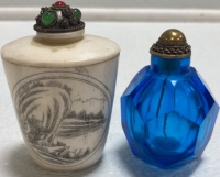 (2) 1930s Handcrafted Bottles