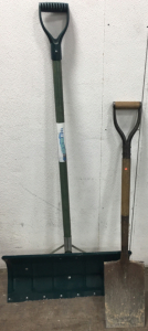 (1) Snow Shovel, (1) Shovel