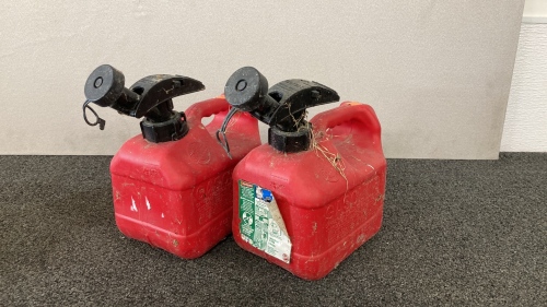 X (2) One Gallon Gas Cans