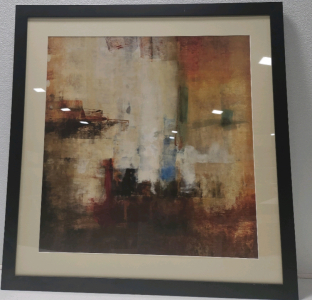 Large Framed Colorful Art