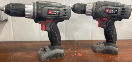 (2) PC1801D Porter Cable Electric Drills