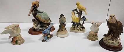 Assortment of Decorative Birds