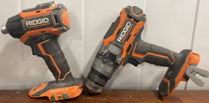 (1) R86038 Electirc Ridgid Drill, (1) R8611503 1/2&rdquo; Electric Ridgid Drill