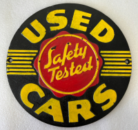 Cast Iron “Used Cars” Sign