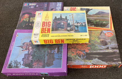 (5) 1000 Piece Puzzles