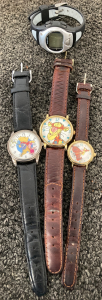 (4) Wrist Watches Including: Winnie The Pooh And Tigger Too