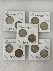 Vintage Roosevelt Dimes: 1964 D