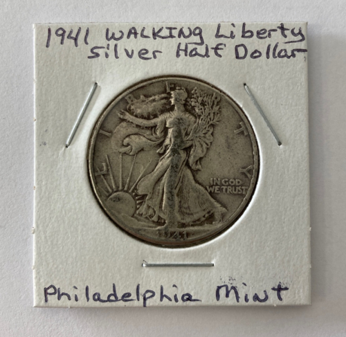 1941 Walking Liberty Silver Half Dollar