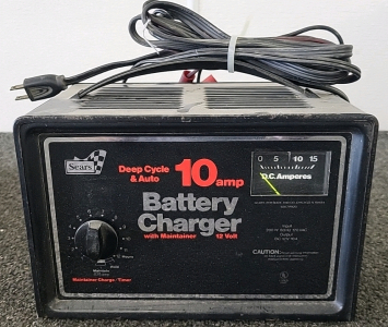 Working Sears Deep Cycle & Auto 10 Amp Battery Charger and Maintainer