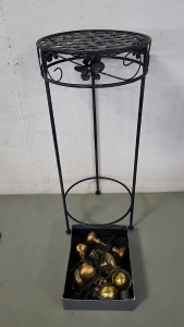 Decorative Plant Stand with Vintage Door Knobs and More