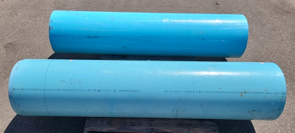 (2) Blue Pipes