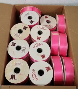 Box of McGinley Mills Magenta Ribbon