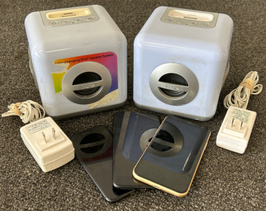 Box of Electronics: (2) iHome Color Changing iPod Dock Stations and iPhones