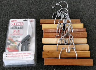 Wooden Hangers and Knife