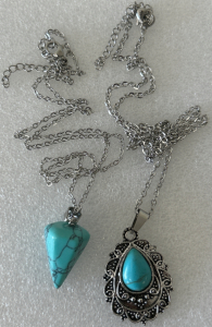 (2) Beautiful Turquoise Style Necklaces