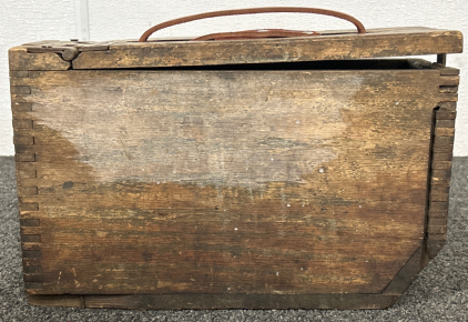 Vintage Wooden Ammo Can