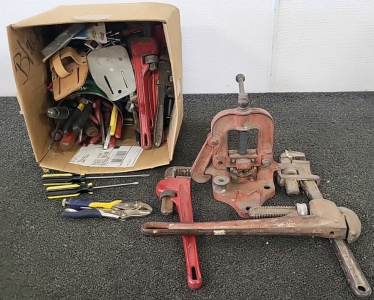 Pipe Wrenches, Pliers, Screw Drivers and More Tools