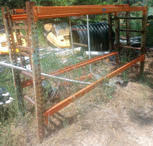 (2) 8'x 5'4" Industrial Steel Pallet Racks