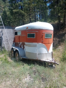 Double Axle Two-Horse Trailer