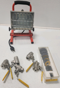 Small Shop Light, (5) Valves And More