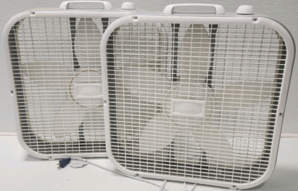 (2) Lasko Box Fans