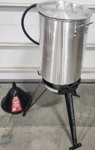 Turkey Fryer, Large Cooking Oil Funnel