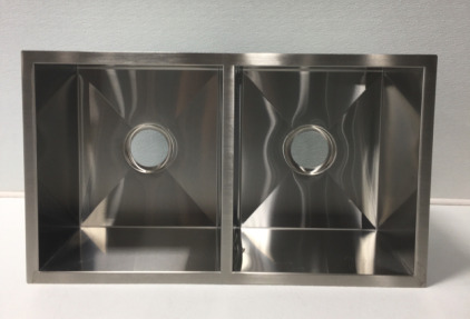 Double Square Stainless Steel Sink