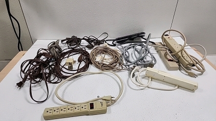 Various Extension Cords and Surge Protectors