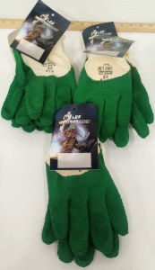 (5) Liberty Glove And Safety Green PVC Grip Gloves