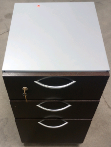 18" x 15" x 27" Lockable Filing Cabinet On Wheels With Keys