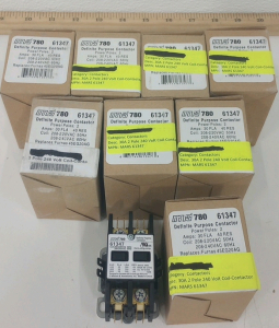 (8) Mars 780 30A 2-Pole 240 Volt Coil Contactors