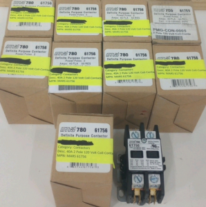 (9) Mars 780 40A 2-Pole 120 Volt Coil Contactors