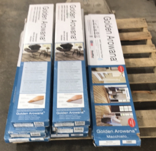 (11) Packs of 9 Planks. Golden Arrowana Mochiato.