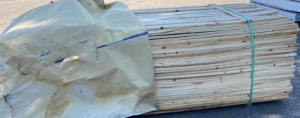 Bunk Of 1x3 WW S4S #4/BTR Dry Lumber
