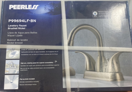 Peerless Lavator Faucet Brushed Nickel Faucet