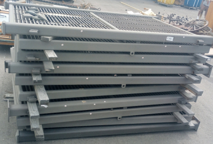 (10) 99" x 62" Heavy Duty Steel Fence Sections